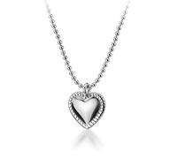 Echte 925 Sterling Silber Mode Romantische Herz Liebe Anhänger Perlen Kette Schlüsselbein Halskette Für Frauen Schmuck