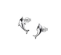 Echte 925 Sterling Silber Ohrstecker Nette Delphin Tochter Mädchen Frauen Edlen Schmuck Großhandel Drop Shipping