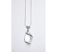 Echte Hingucker Silberkette mit Bergkristall Anhänger