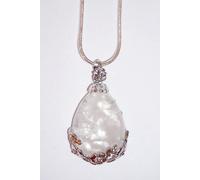 Echte Hingucker Silberkette mit Bergkristall-Anhänger