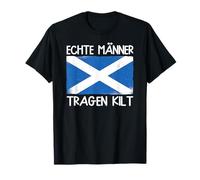 Echte Männer tragen einen Kilt lustiger Spruch Schotte T-Shirt