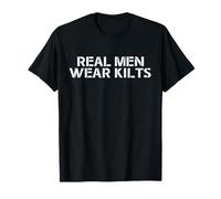 Echte Männer tragen tötet lustiger schottischer Kilt Schottland Meme T-Shirt