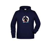 Echter Werkzeugfan Hoodie Kapuzenpulli navy Größe XS 98/104
