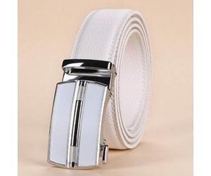 Echtes Leder Ratschenriemen für Herren - Verstellbarer automatischer Schnallengürtel, vielseitiger Lässig Business Stil, robuste Metallschnalle, hochw