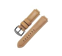 Echtes Leder-Uhrenarmband, passend for Casio GST-B400 GST-B200, schweißfest, for Herren, erhöhte Öffnung, mattiertes Rindsleder-Uhrenarmband, Zubehör 14 16 mm(Khaki-Black-K2,24x14mm)
