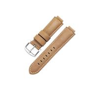 Echtes Leder-Uhrenarmband, passend for Casio GST-B400 GST-B200, schweißfest, for Herren, erhöhte Öffnung, mattiertes Rindsleder-Uhrenarmband, Zubehör 14 16 mm(Khaki-Steel-K2,24x16mm)