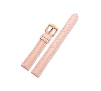 Echtes Lederarmband passend for Casio-Uhrenarmband Damenarmband 14 mm 16 mm 18 mm 20 mm(Light pink-rosegold,12mm)