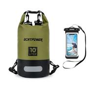 ECHTPower wasserdichte Tasche, 5 l, 10 l, 20 l, wasserdicht, für Wassersport, mit verstellbarem Gurt und wasserdichter Tasche für Telefon, wasserdichter Dry Bag Waterpoof