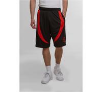 Shorts ECKO UNLTD. "Ecko Unltd. Ecko Unltd. Cuts Shorts", Herren, Gr. M, US-Größen, schwarz, rot, 100% Polyester, loose fit, Hosen Shorts (10653812-M) schwarz, rot
