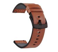 EcLusE Vintage-Uhrenarmband aus Leder mit Edelstahlschnalle, Schnellverschluss-Ersatzarmband für Damen und Herren, Schnellbraun 2, 22 mm
