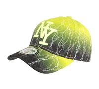 Eclyr Fashion NY Baseball Cap für Kinder, Neongelb und Schwarz, 7 bis 12 Jahre - Jungen Gr. Einheitsgröße, gelb
