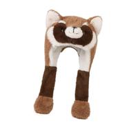 ECMQS Waschbärenförmige Babymütze, weich, mit Fleece gefüttert, | Warme Babymütze in Waschbärenform, Schutz vor kaltem Wetter, leichtes, komfortables Design, für 1-8 Jahre