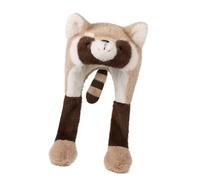 ECMQS Waschbärenförmige Babymütze, weich, mit Fleece gefüttert, | Warme Babymütze in Waschbärenform, Schutz vor kaltem Wetter, leichtes, komfortables Design, für 1-8 Jahre