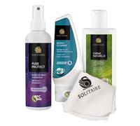 Eco Care Set- Schuhpflegeset mit natürlichen Inhaltsstoffen inkl. tiefenwirksamer Schuhreiniger, reichhaltige Schuhcreme, PFC-freies Imprägnierspray und Mikrofasertuch Poliertuch für Schuhe & Sneaker