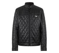 Blouson PHILIPP PLEIN "Eco Leather Padded Jacket", Damen, Gr. L, 02, schwarz, Obermaterial: 100% Polyurethan; Futter: 100% Polyester; Füllung: 100% Polyester, Jacken Blouson (11091404-L) 02, schwarz