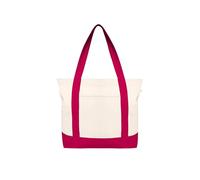 Eco Right Große Canvas Tote Bag Für Frauen Mit Reißverschluss & Innentasche, 100% Bio-baumwolle Reisenthel Shopper