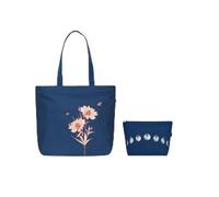 Eco Right Large Canvas Tote Bag for Women, Zipper Handbags for Women Inner Pocket for Shopping, Office & Daily Use(Tote & Cosmetic Pouch)
