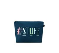 Eco Right (Pack of 10) Canvas Cosmetic Bag: Travel Makeup Pouch for Women & Girls, Zipper Purse Organizer, Stylish Canvas Cotton Aesthetic, Large Capacity, Toiletry Storage, Purse-Friendly