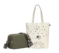 Eco Right Unisex Women's Canvas Shoulder Bag with Cotton Adjustable Strap Crossbody Bags
