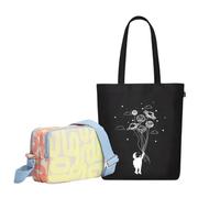 Eco Right Unisex Women's Canvas Shoulder Bag with Cotton Adjustable Strap Crossbody Bags