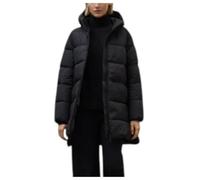 ECOALF Langer wattierter Wintermantel mit Kapuze, schwarz, Parka, Schwarz , 38