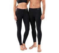 ecoBAMBOO Bambus Viskose Leggings Damen & Herren, Unisex Lange Leggins für Sport & Yoga (S-M)