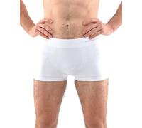 ecoBAMBOO Boxershorts Herren mit kurzem Beins aus Bambus Unterhosen Männer für Sport & Alltag (Weiß, XL-XXL)