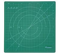 Ecobra Rotierende Schneidematte 31,5x31,5cm, grün, 6-lagig, Skalierung 30 x 30 cm.