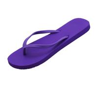 Ecogbd Flip-Flops für Damen und Herren, Sommer, flache Strandsandalen, Slip-On-Schuhe, Gummi-Tangas, farbige Slides, Violett, 35.5/38 EU