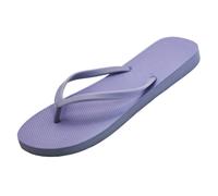 Ecogbd Flip-Flops für Damen und Herren, Sommer, flache Strandsandalen, Slip-On-Schuhe, Gummi-Tangas, farbige Slides, Grau Blau Wave, 35.5/38 EU
