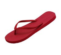 Ecogbd Flip-Flops für Damen und Herren, Sommer, flache Strandsandalen, Slip-On-Schuhe, Gummi-Tangas, farbige Slides, Wine Red Wave, 35.5/38 EU