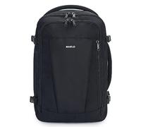 ECOHUB Rucksack 40x20x25 Ryanair Handgepäck 13 Taschen Reiserucksack Flugzeug Carry-ons Wasserdichter Rucksack Damen Klein PET-Recycelte Umweltfreundliche 20L,Patentiert(Schwarz)