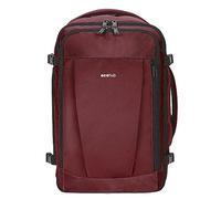 ECOHUB Rucksack 40x20x25 Ryanair Handgepäck 13 Taschen Reiserucksack Flugzeug Carry-ons Wasserdichter Rucksack Damen Klein PET-Recycelte Umweltfreundliche 20L,Patentiert(Rot)