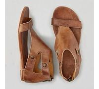 Ecoodisk Frauen Sandalen weiche Leder Flache Sandalen Schuhe Frauen Plus Größe Peep Toe Sommer Sandalen lässig Gladiator Strand Sandalias Mujer