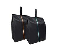 Ecoright(Pack of 10) Shoe Bags for Travel, Set of 2, 100% Recycled Water-Resistant Zipper Pouch Bags, Shoe Bags for Storage, Travel Essentials for Men & Women
