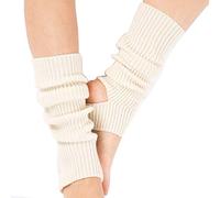 Ecroon Damen Mädchen Ballettstulpen mit Fersenloch Beinwärmer Ballett Yoga Stulpen Legwarmer Beinstulpen ca. Stützstrümpfe