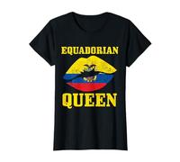 Ecuadorianische Königin Ecuador Flagge Pride Vintage Mädchen T-Shirt