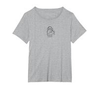 Ed Sheeran Daytime Nighttime T-Shirt, Damen Große Größen, Grau Meliert, 6X