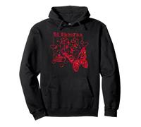Ed Sheeran Red Wild Hearts and Butterflies Pullover Hoodie