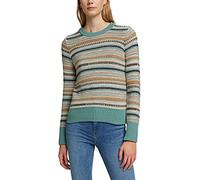 EDC by Esprit Damen Langarm Struktur-Pullover mit Organic Cotton (S)