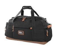 Eddie Bauer Bygone Reisetasche aus robustem Polyester/Nylon mit U-förmigem Hauptfach, mittelgroß, 45 l, Schwarz, Einheitsgröße