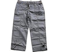 Eddie Bauer Caprihose Leinen Damen 40 (10), Dunkelbraun