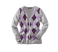 Eddie Bauer Cardigan Strickjacke Damen Grau meliert Gr. S