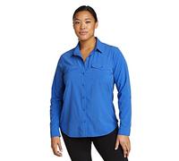 Eddie Bauer Damen Departure 2.0 Langarmshirt, Brilliantes Blau, XX-Large
