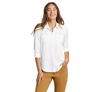 Eddie Bauer Damen Departure 2.0 Langarmshirt, schneeweiß, XX-Large