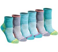 Eddie Bauer Damen Dura Dri Moisture Control Quarter Socken Multipack, Fashion Charcoal Fr (6 Paar), Medium