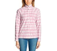 Eddie Bauer Damen Quest Fleecepullover mit 1/4-Reissverschluss - Bedruckt, Gr. L (42/44), Helles Rosa