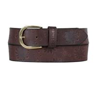 Eddie Bauer Damen Women's Casual Leather Belts, One Size Fits Most, Available in Multiple Colors Gürtel, Floral Tooled-Braun, X-Large