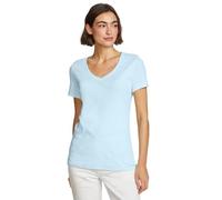 Eddie Bauer Damen Wp Ss Fav VNK Tee, Blassblau, Groß