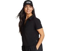 Eddie Bauer Damen Wr Departure Ss T-Shirt mit Kragen, Schwarz, XX-Large